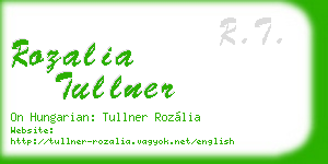 rozalia tullner business card